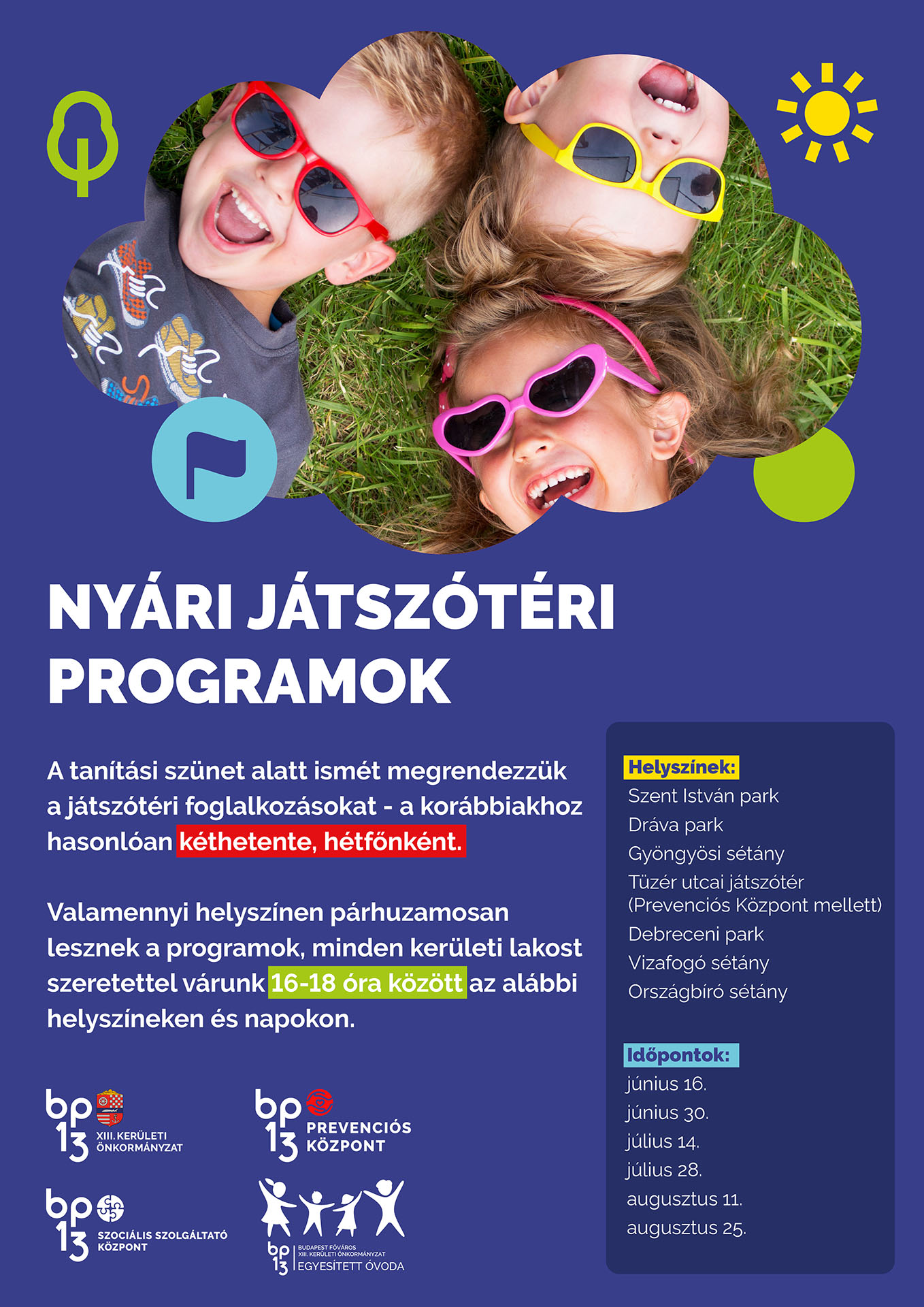 Nyári játszótéri programok kiemelt képe